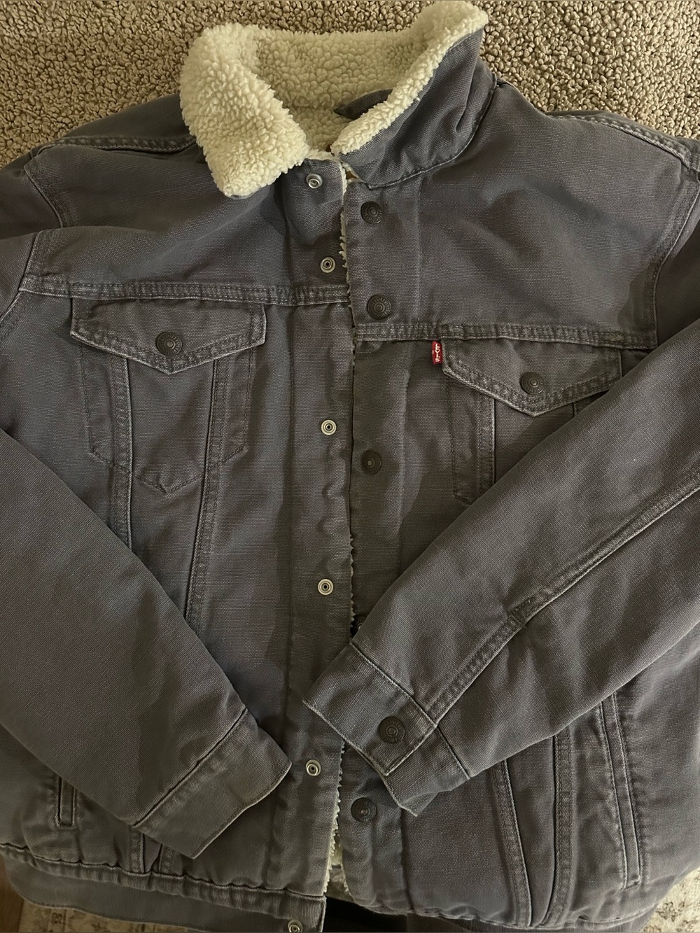 Levi’s Denim Sherpa Trucker Jacket